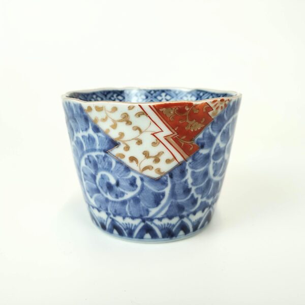 古伊万里 色絵 窓抜 葡萄に栗鼠 亀甲文 そば猪口 古伊万里 – 古美術