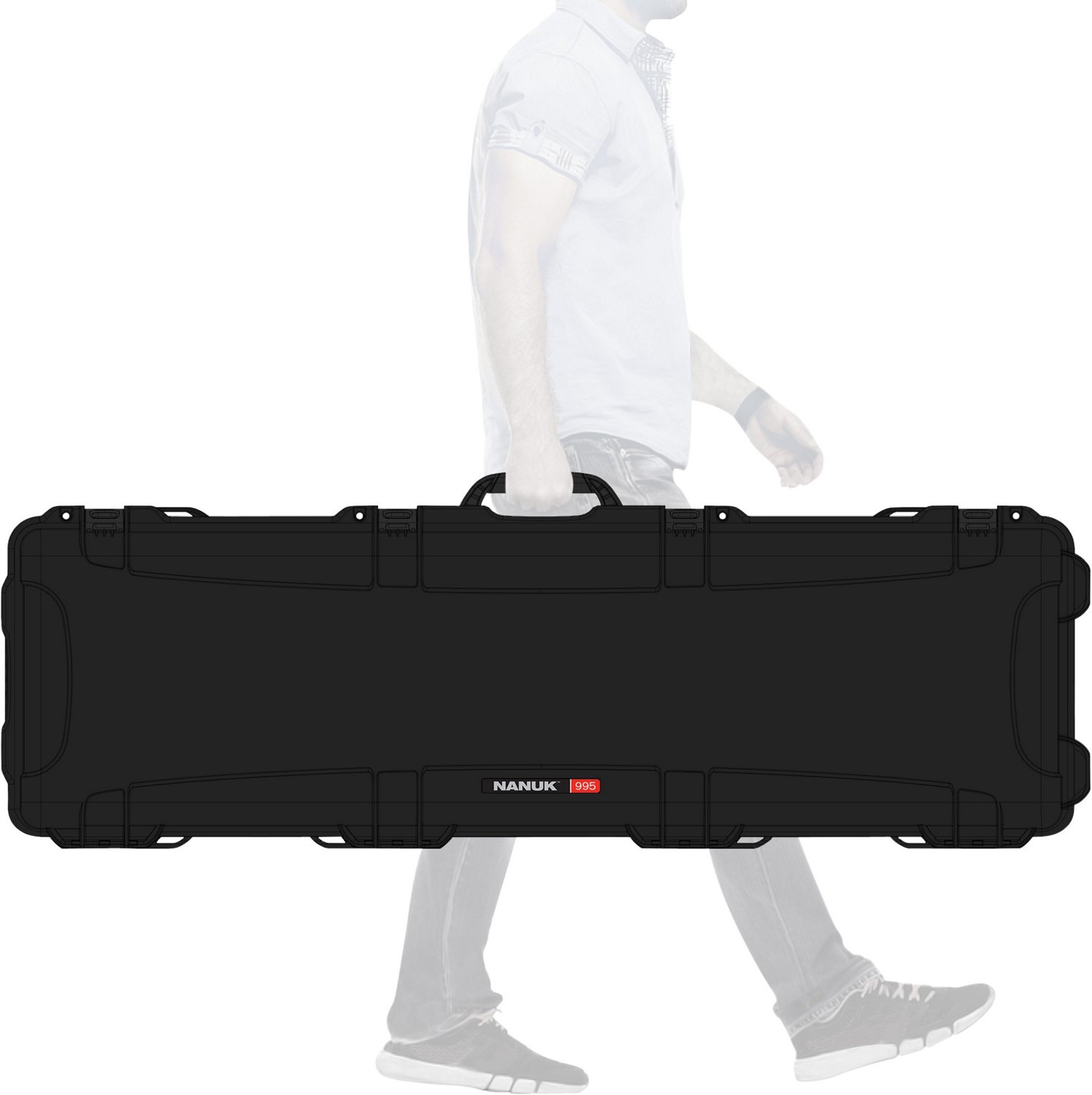 Nanuk 995 Full Foam TSA Lock Double Long Gun Case | Academy