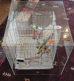 オーダーメイド ペット製品】バードケージ 鳥を寒さから守るアクリル