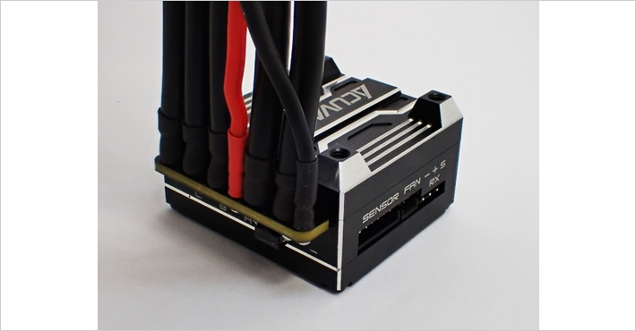 アキュヴァンス ジャービスXX ESC レイストーム、S.BUSアダプター付き