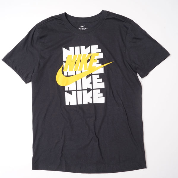 NIKE BLACK LOGO SWOOSH ナイキ ブラック 4連 ゴツナイキ スウッシュ T