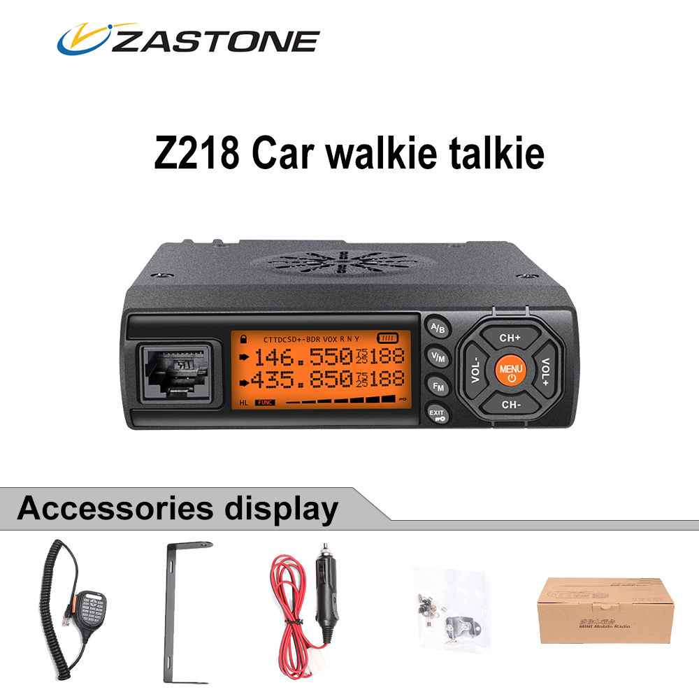 Zastone z218 VHF UHF ミニラジオ 25 ワットトランシーバー車双方向