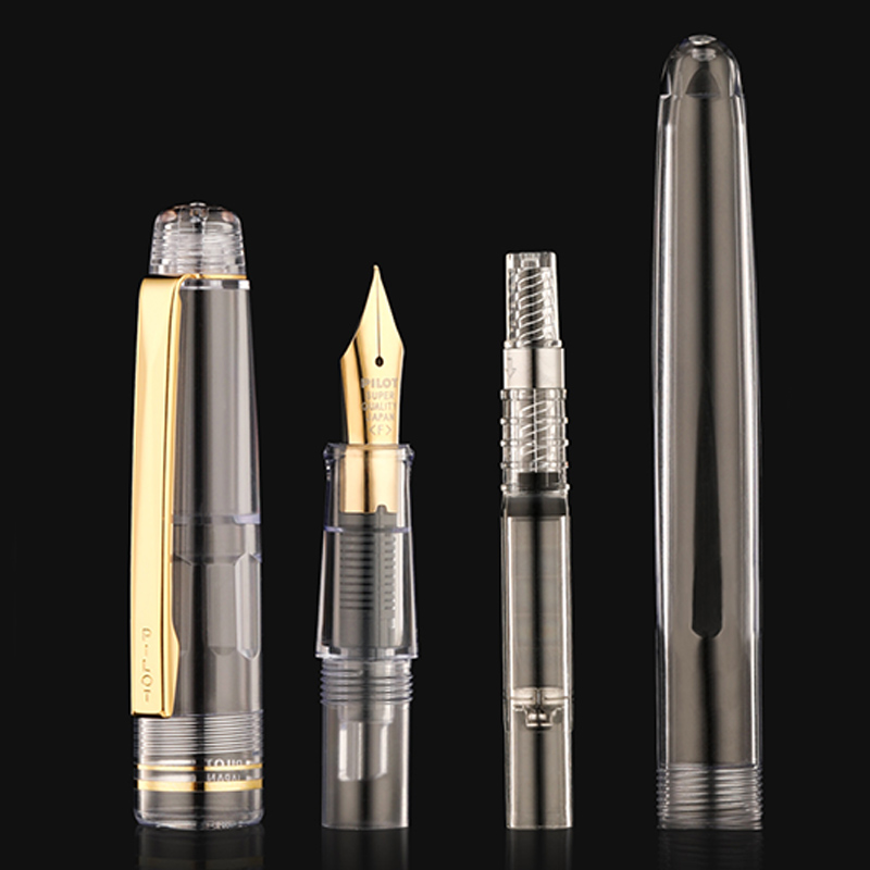 筆記未確認／廃盤】PILOT ミュー ペン先一体型万年筆 F インク切れ