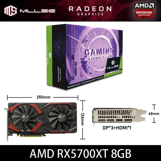 Mllse RX5700XT ゲーミンググラフィックボード Amazon | Mllse Radeon