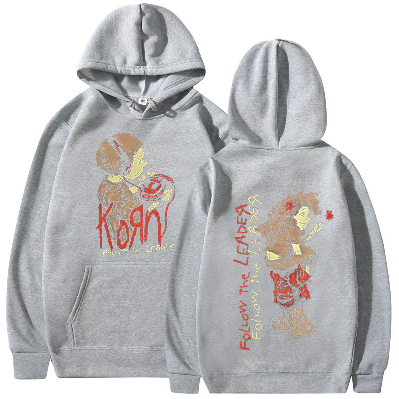 Korn Follow The Leader Walkman Hoodie Metal Gothic Rock Band