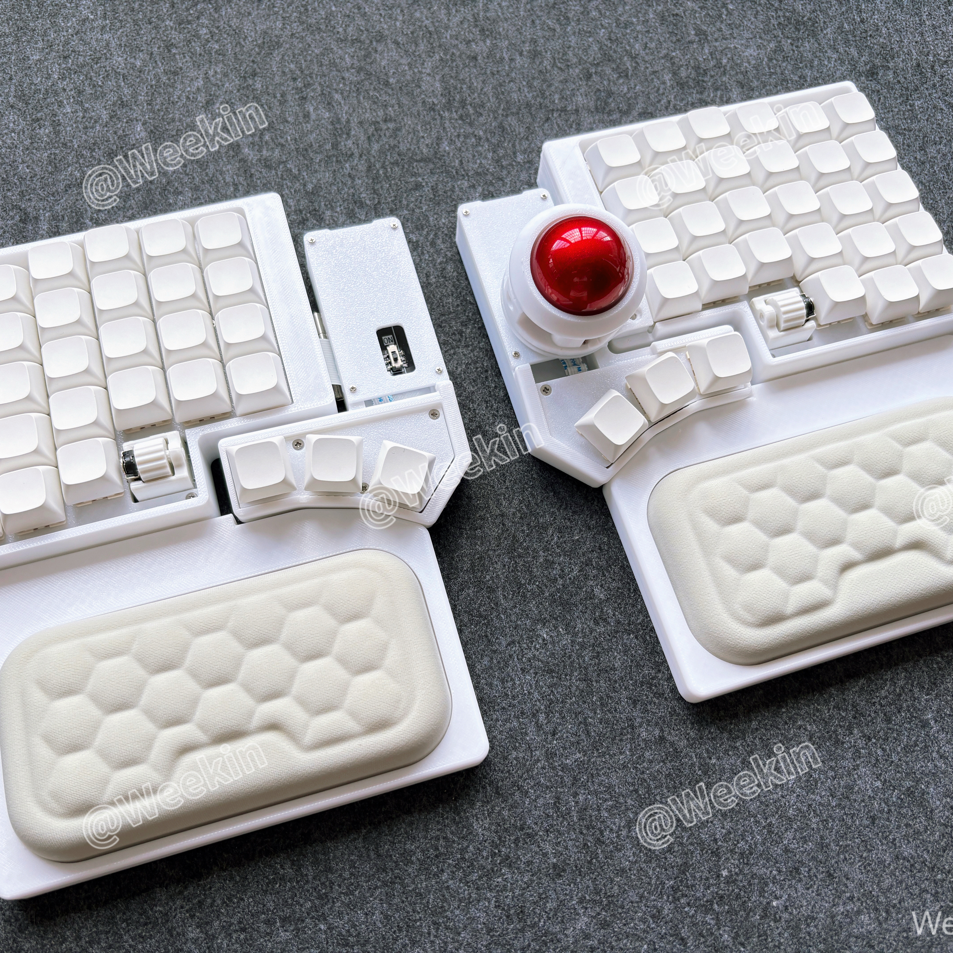 Weekin CCK-BALL スプリットキーボードクロスデュアルノブ調整可能な