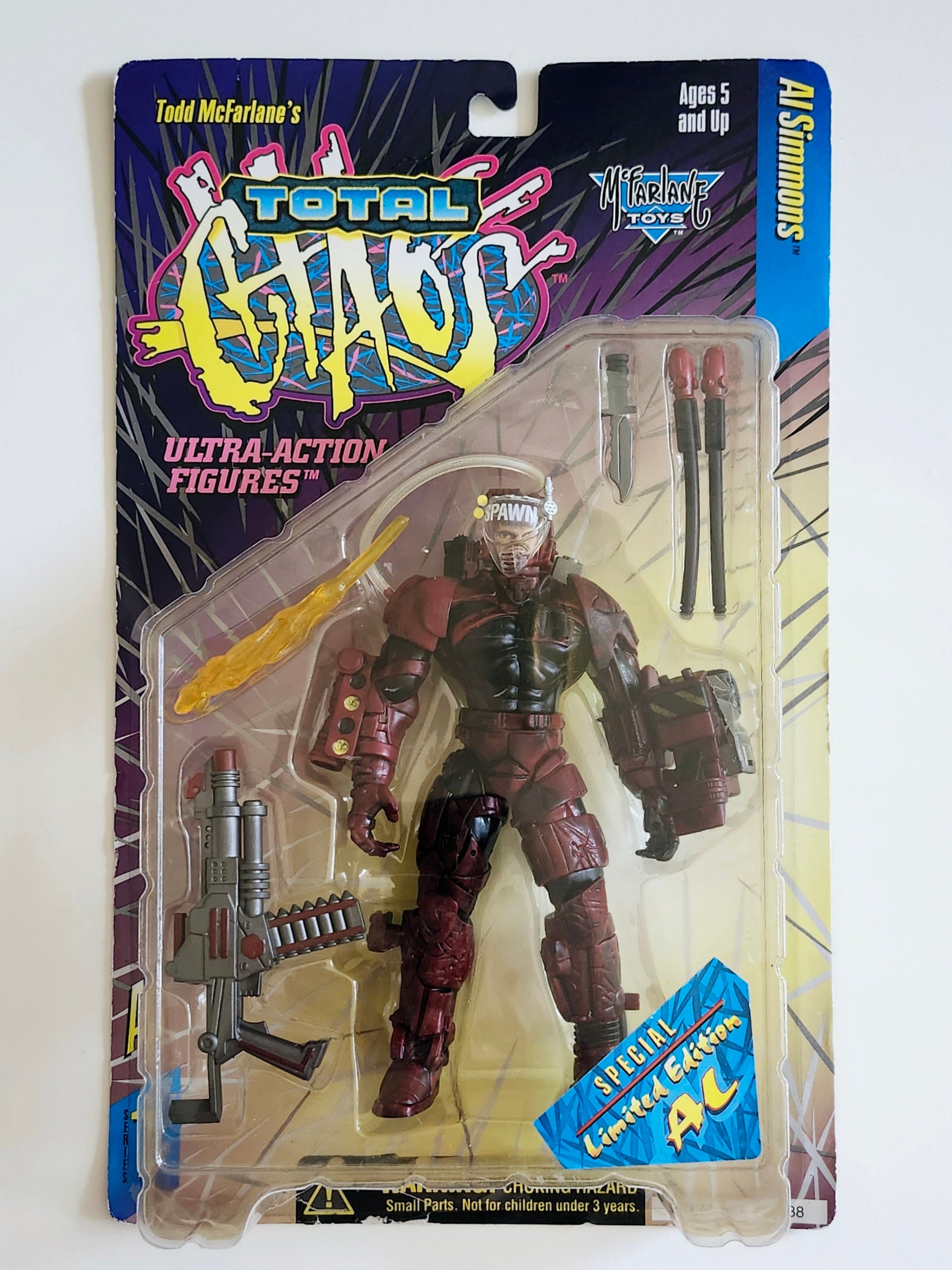 Al Simmons Action Figure (Red Armor) from Todd McFarlane's Total