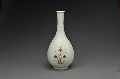 国宝級】高麗李朝 青銅製銀象嵌 蓮華唐草紋浄瓶 検）新羅仏 仏像 統一新羅