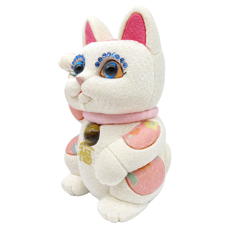 木目込み人形 招き猫 DX 中 lucky cat