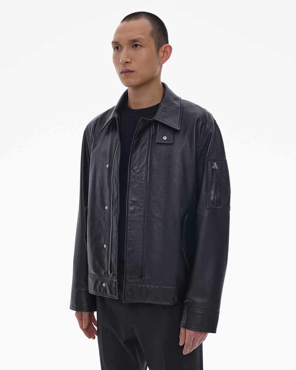 Helmut Lang Leather Flight Jacket | WWW.HELMUTLANG.COM