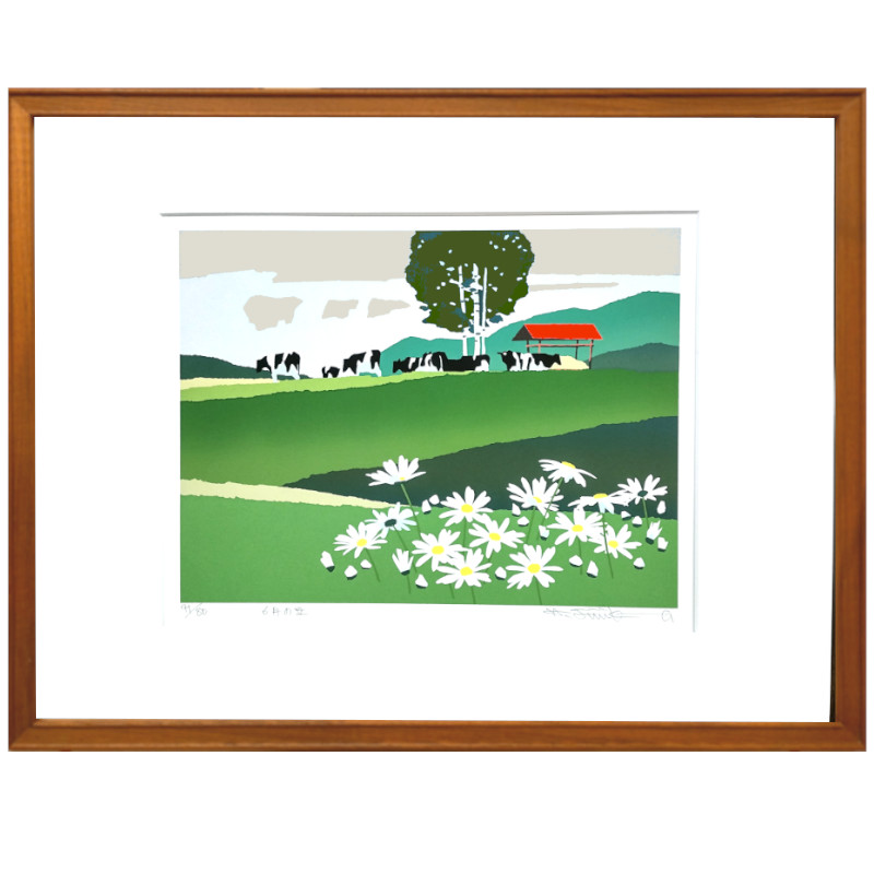 ☆ 藤倉英幸 ☆「 雪の電車通り 」 シルクスクリーン 全紙サイズ 新品