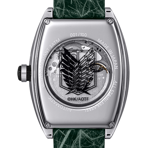 TVアニメ『進撃の巨人』和紙を使用した日本製機械式時計がGARRACKから