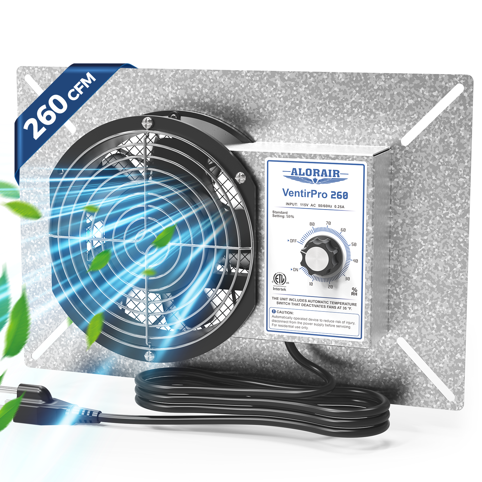 AlorAir 260CFM Crawl Space Ventilation Fan | Ventirpro 260