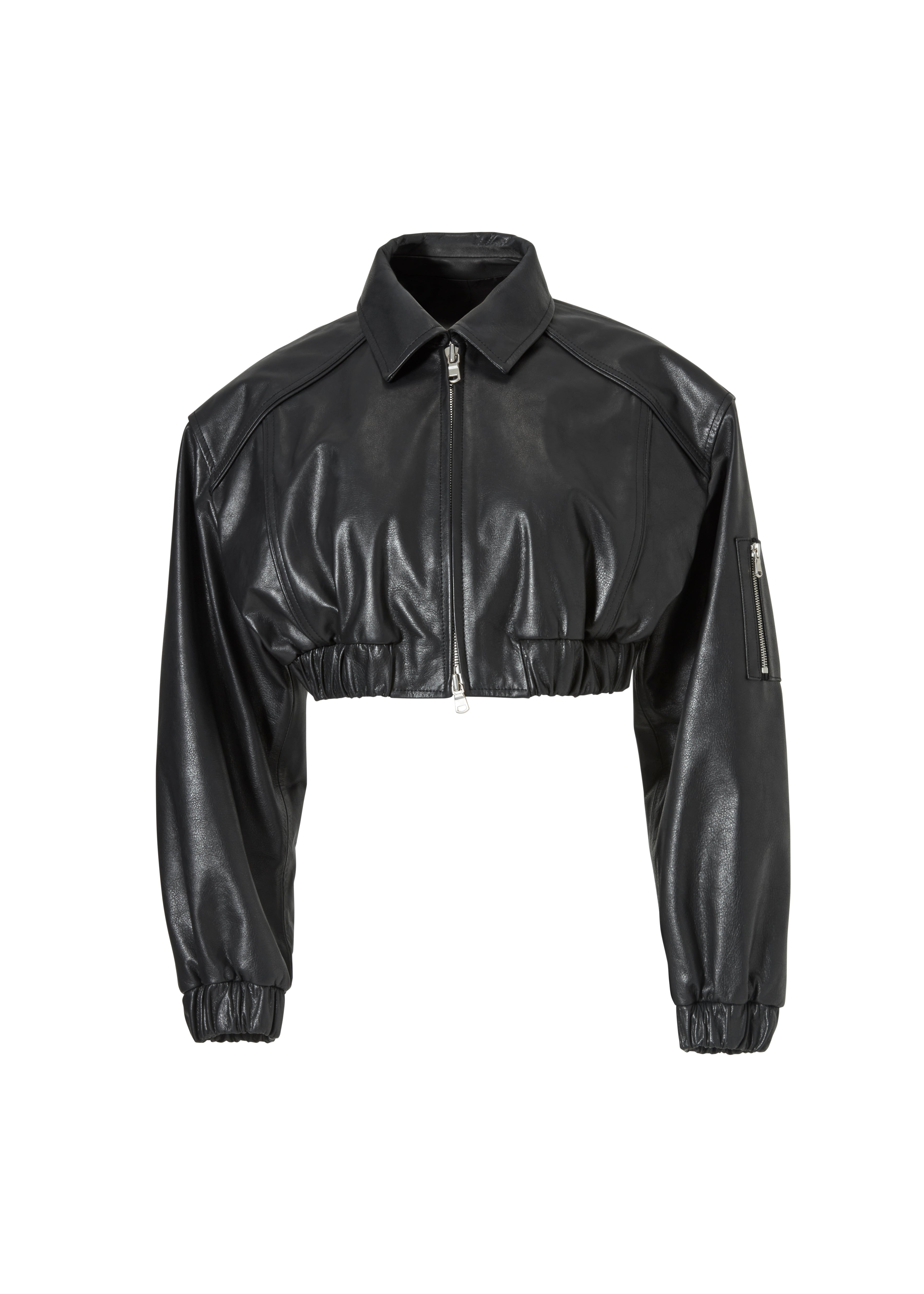 Crop Leather Jacket – ALBINA DYLA