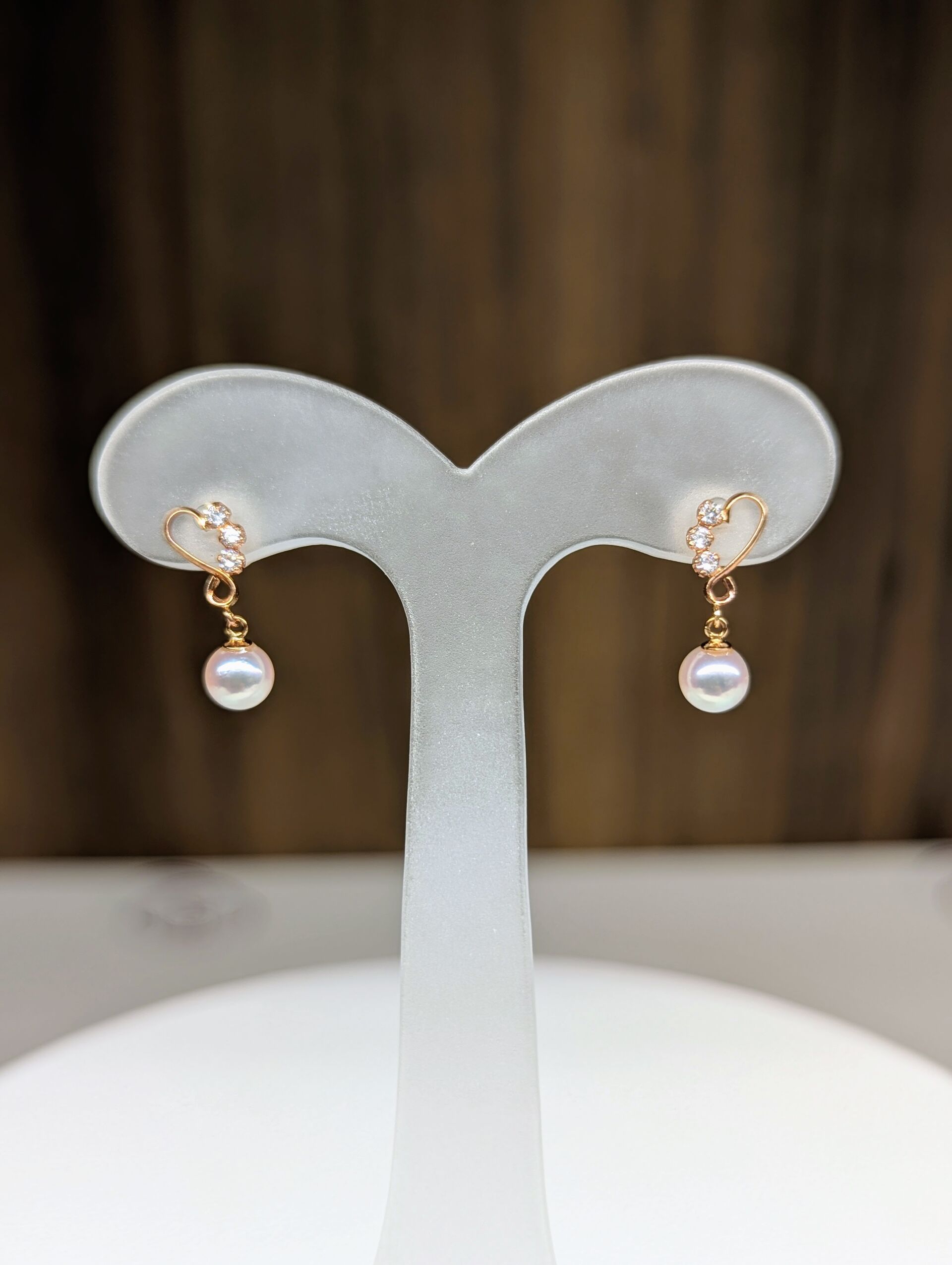 あこや真珠4.5ミリ18金ピンクゴールドピアス | 商品紹介 | 三重県伊勢