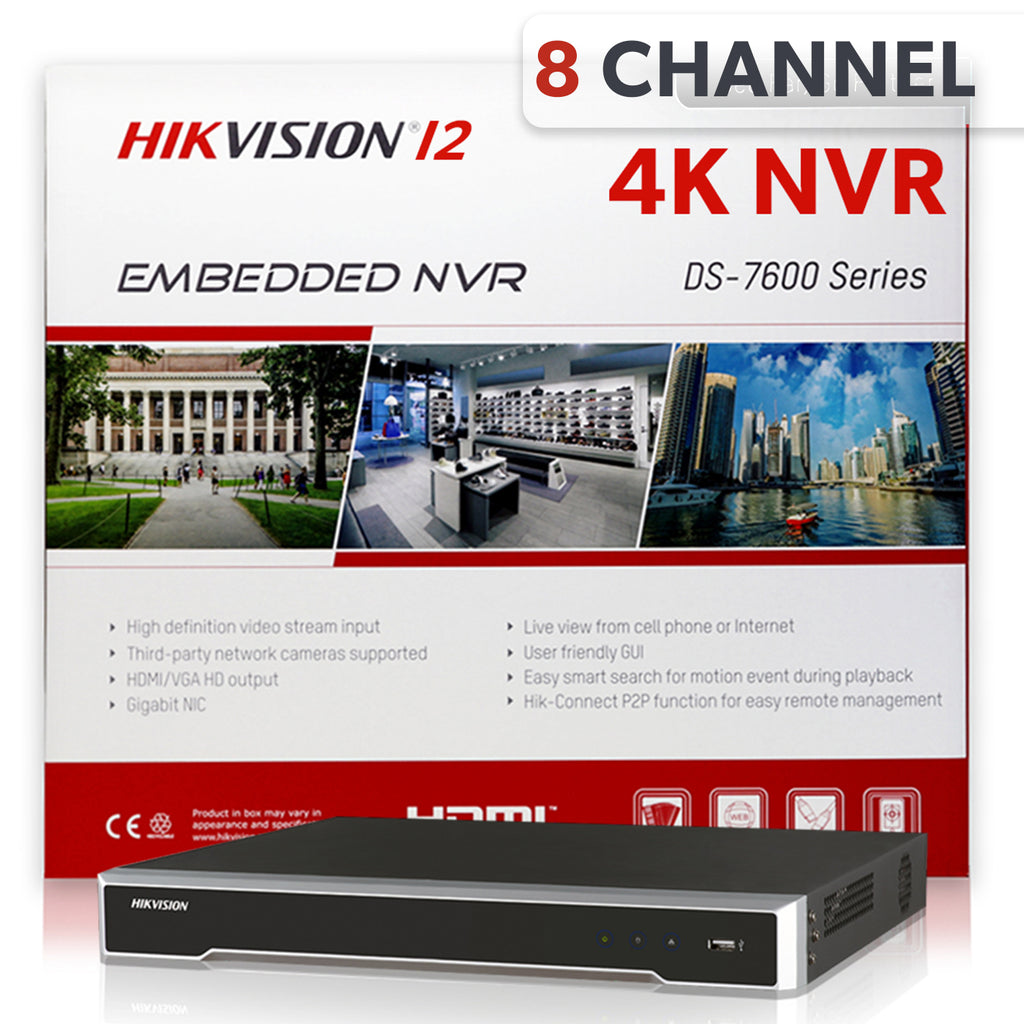 Hikvision DS-7608NI-I2/8P 8 Channel 4K Network Video Recorder – AmSecu