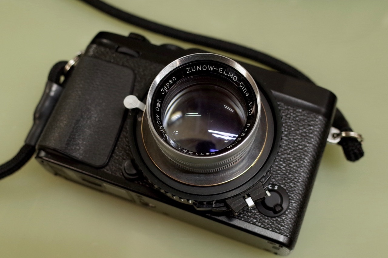 ZUNOW Opt. Japan ZUNOW-ELMO Cine 1:1.1 F=38mm + FUJIFILM X-E3