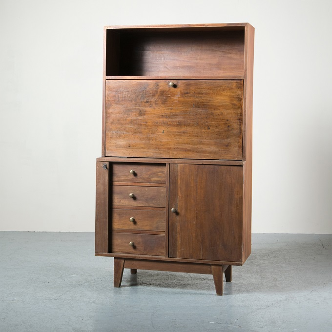 総黒檀 最高級 黒檀 文机 書斎 机 唐木家具 銘木 無垢材 飾り棚