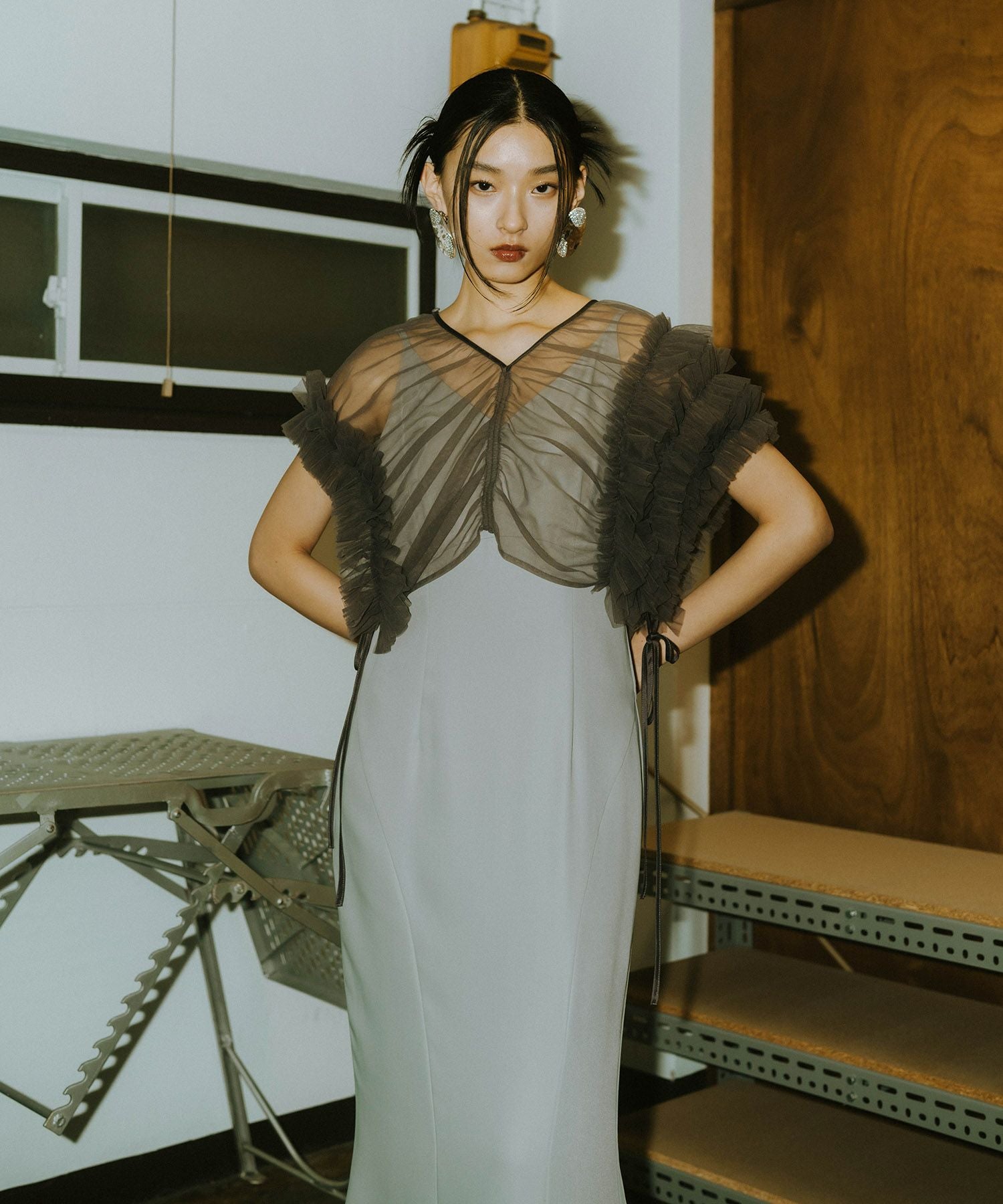 volume soft tulle dress | ANDRESD