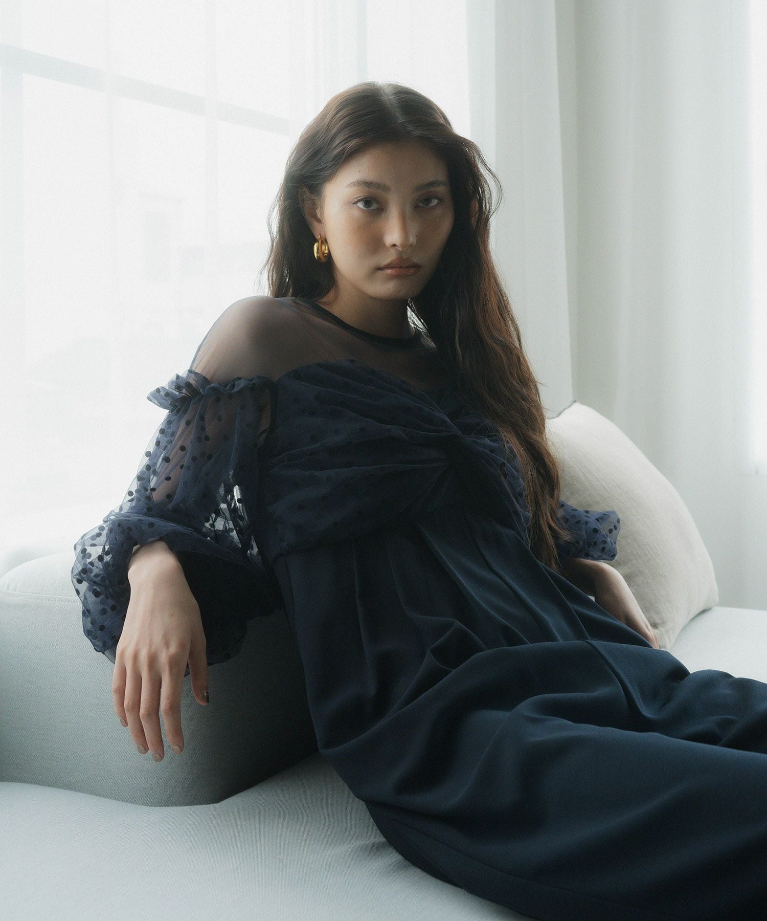 flocky dot pants dress | ANDRESD