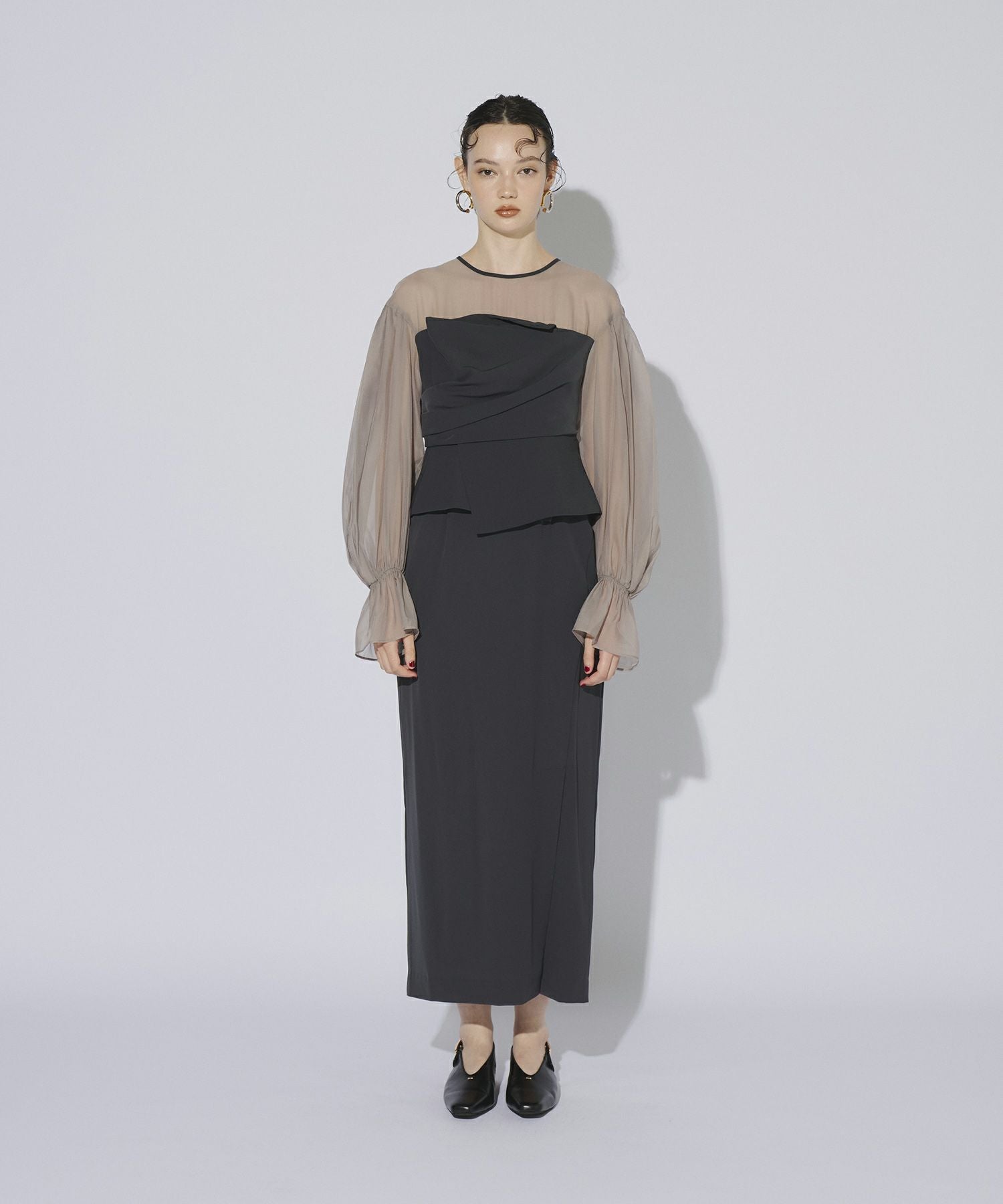 draped bustier dress | ANDRESD