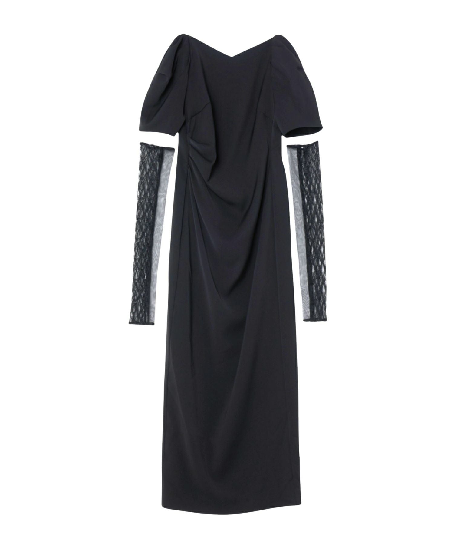 lace arm drape dress | ANDRESD