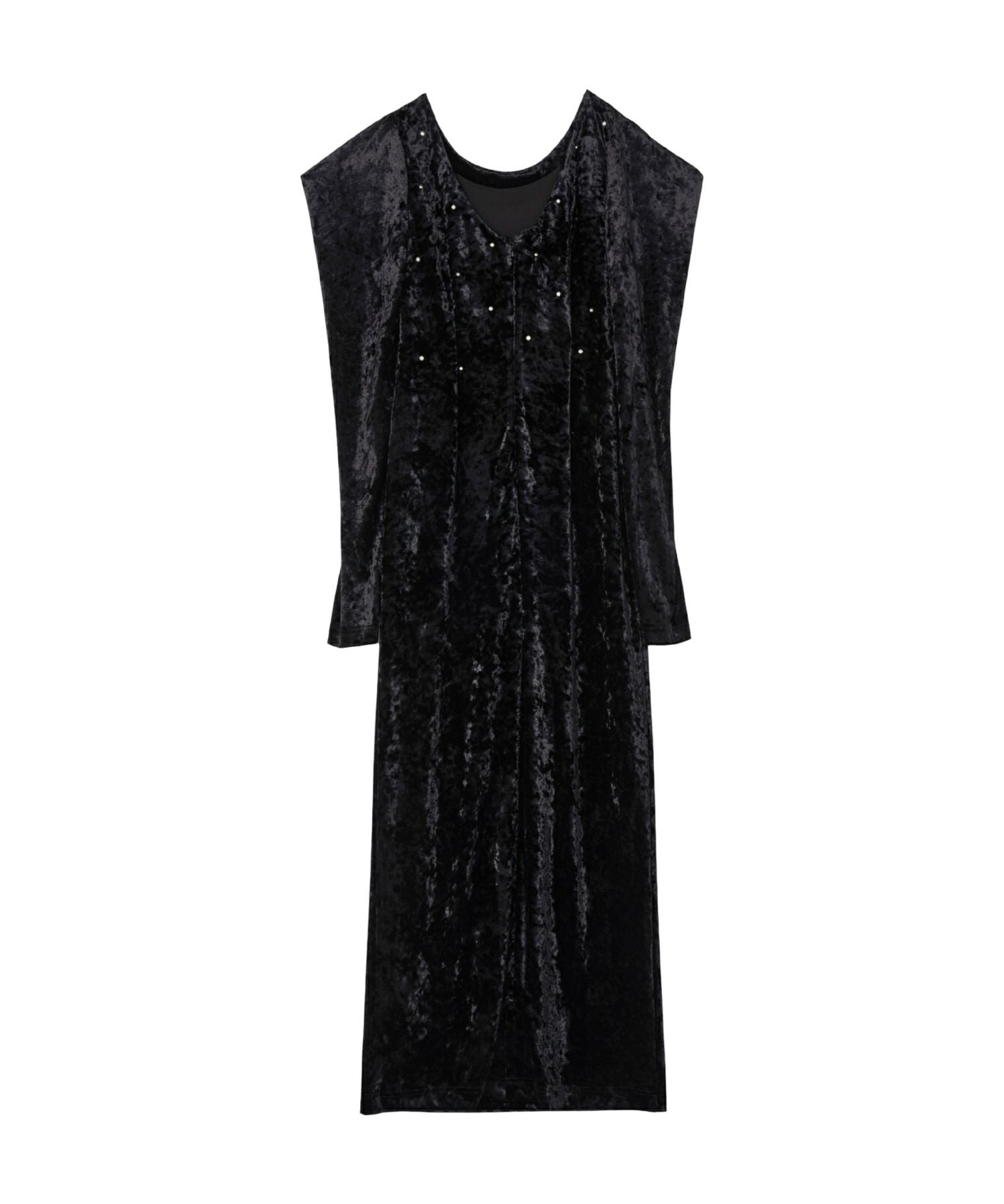 pearl glow velour dress | ANDRESD