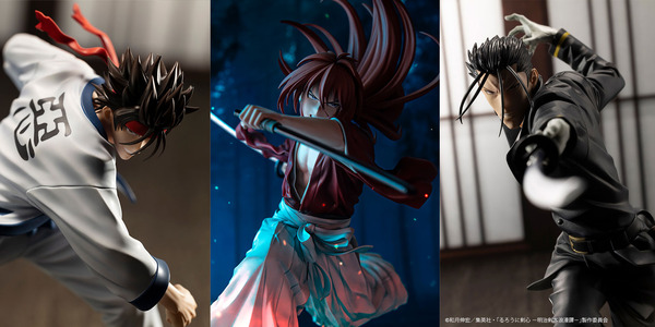 るろうに剣心」緋村剣心、相楽左之助、斎藤一が立体化！原作・和月伸宏