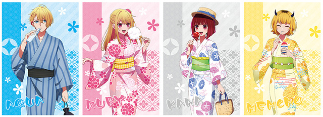 推しの子】アクア＆B小町の“浴衣姿”を描き下ろし！ 新グッズ登場の「夏