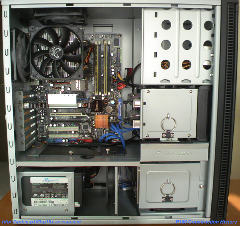 中古自作PC/Antec [Mini P180]/マザボ＋CPU＋ドライブ＋電源