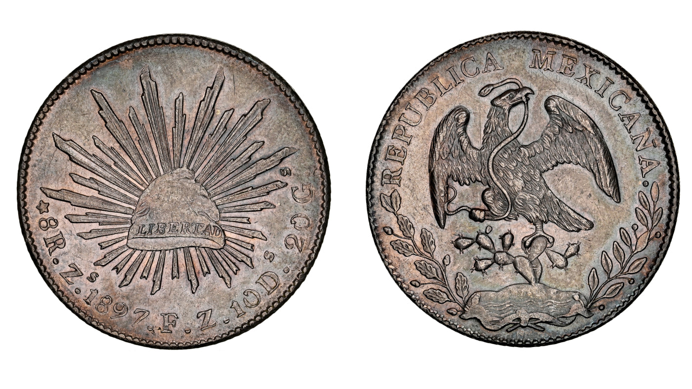 大珍❗️1880年メキシコDO TB 8レアル銀貨PCGS認定 大珍❗️1880年