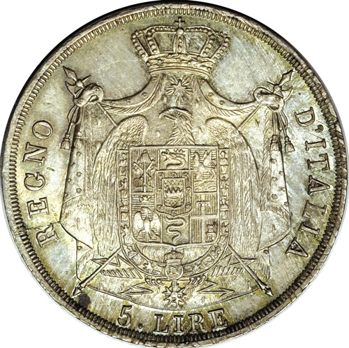 イタリア5リレ銀貨 | 古銭の森 1870年 イタリア 5リラ銀貨