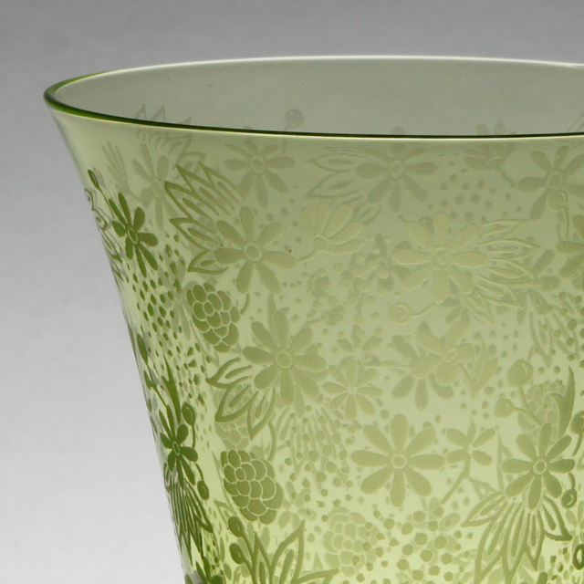 オールドバカラ「エリザベート ELISABETH グリーン グラス(白ワイン