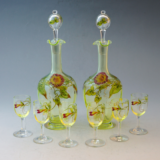 エナメル 金彩 コンポートグラス 東Y7-1127☆1Fタサオ エナメル 金彩