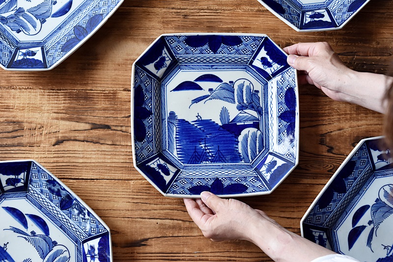 次代に残してほしい一品 伊万里べろ藍大皿 明治（A301) 伊万里べろ藍大皿