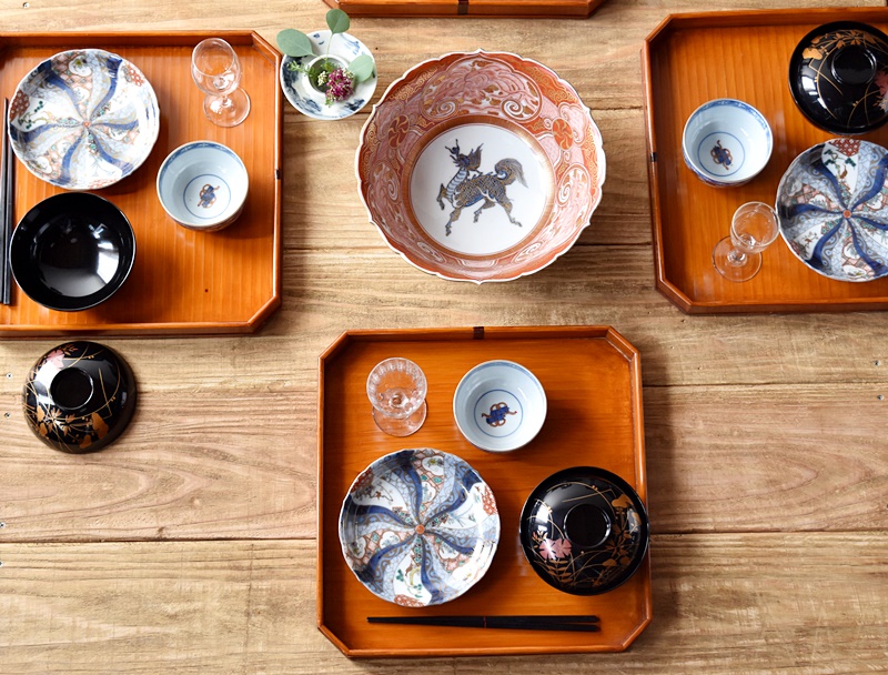 九谷赤絵鉢 骨董 中鉢 22センチ 九谷赤絵鉢 骨董 中鉢 22センチ 九谷赤絵