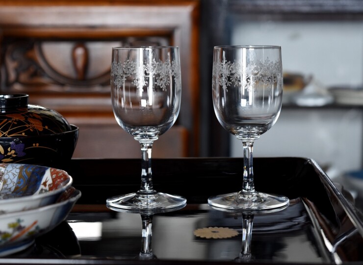 バカラ セビーヌ ワイングラス ペア 2客セット baccarat クリスタル