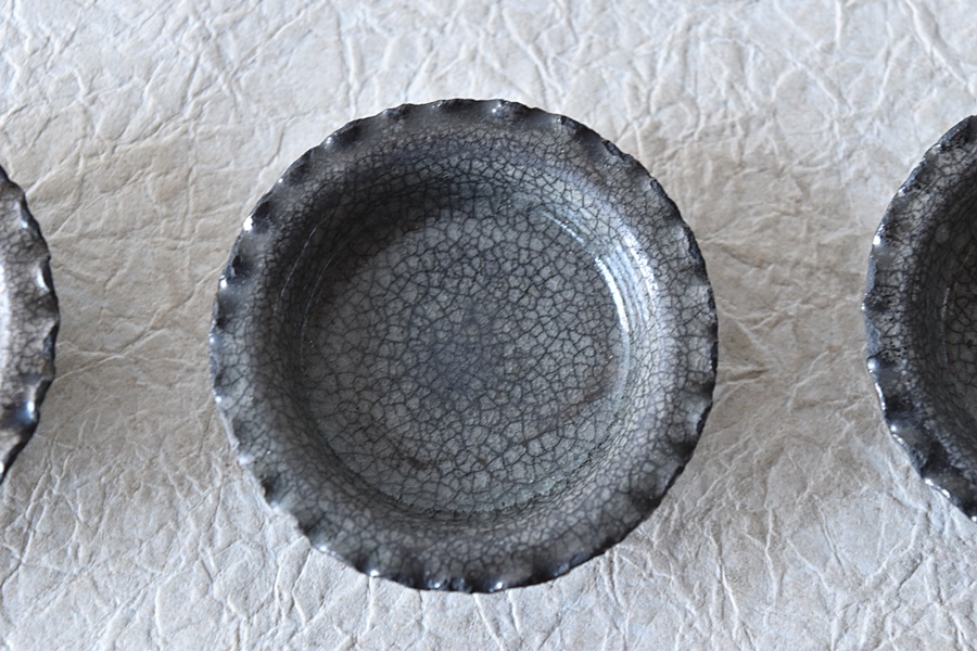 御深井焼 豆皿 5枚セット - 生活骨董と古布のアンティークショップ