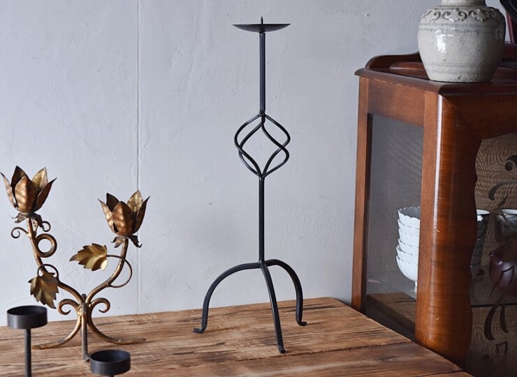 ピアノ用 キャンドルスタンド ピアノ燭台 金属 キャンドルホルダー