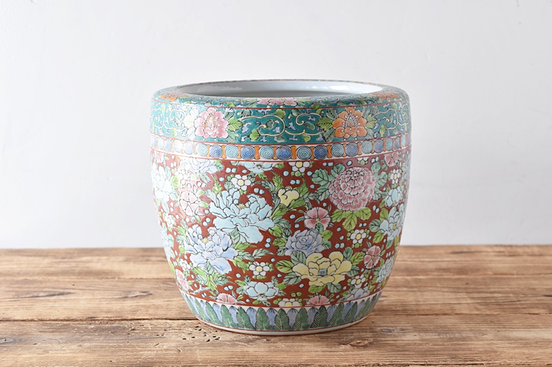 伊万里 色絵 十錦手 火鉢 小 - 生活骨董と古布のアンティークショップ