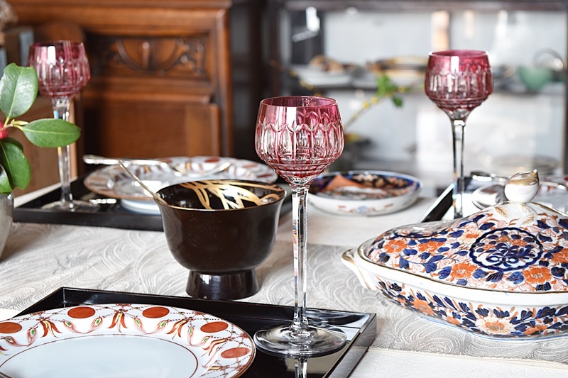 ボヘミアクリスタル大皿