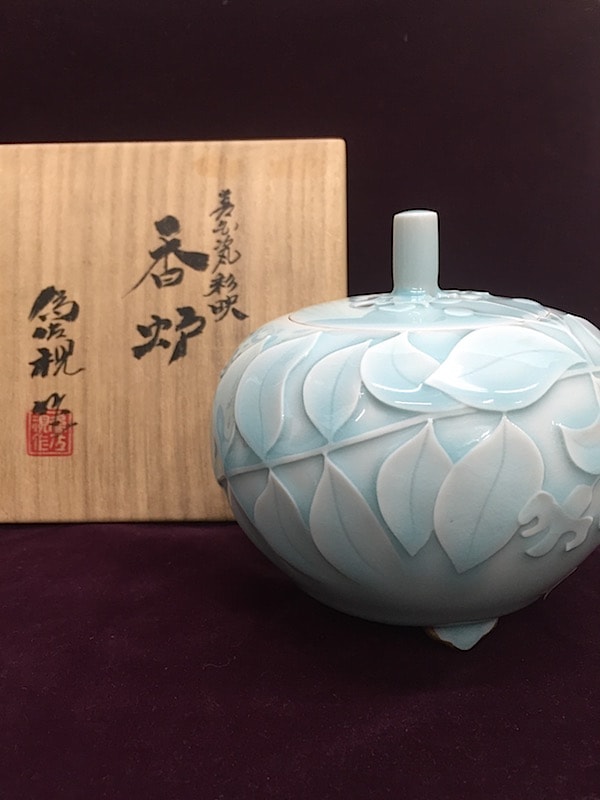 オンラインショップに商品を追加しました！松本為佐視・青磁香炉