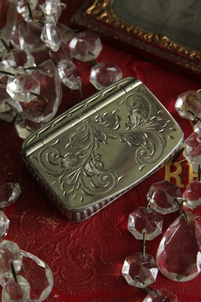 アンティークスナッフケース 嗅ぎタバコ ピューター イギリス 20180530