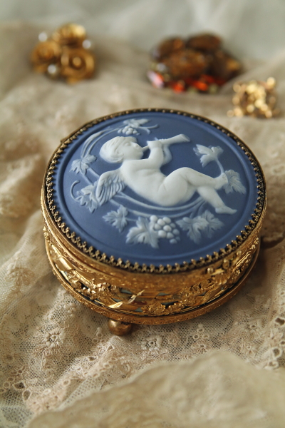 天使のジャスパージュエリーケース リモージュ limoges フランス