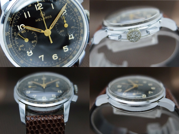 HB-0020| ヘルブロス 2reg.クロノグラフ Cal.ヴィーナス188 メッキ/SS