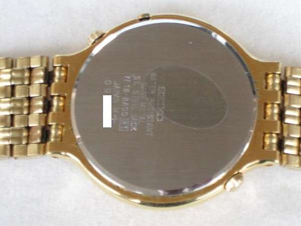 セイコー ムーンフェイズ ダブルカレンダー 7F18-8A00 クオーツ