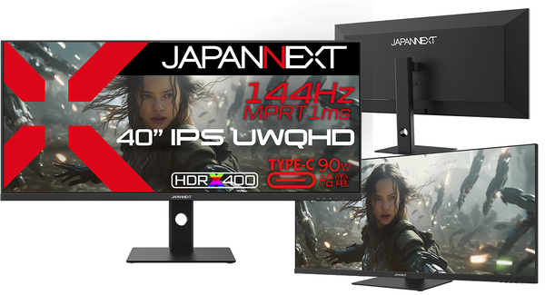 ASCII.jp：JAPANNEXT、40インチIPSパネル搭載ウルトラワイドゲーミング