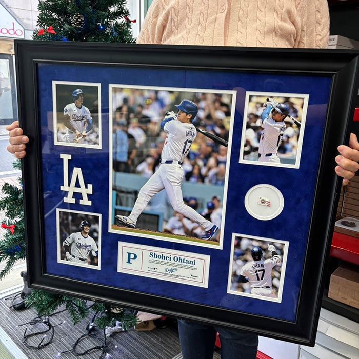 シリアルNo.700大谷翔平50/50達成記念グッズ ダブルフォトフレーム