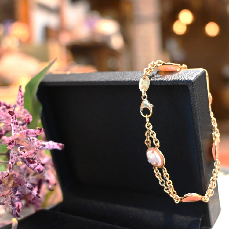 クラシカルな カメオブレスレット | 芦屋Antico