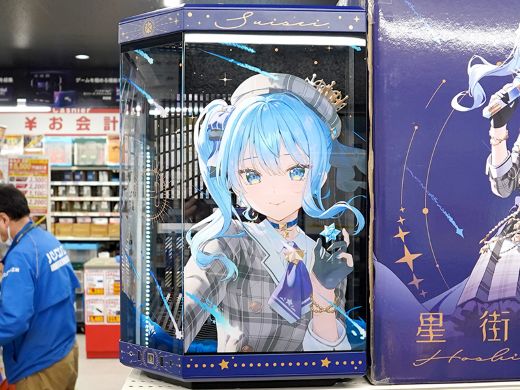 ピラーレスPCケース「HYTE Y70」の星街すいせいモデル、パソコン工房で